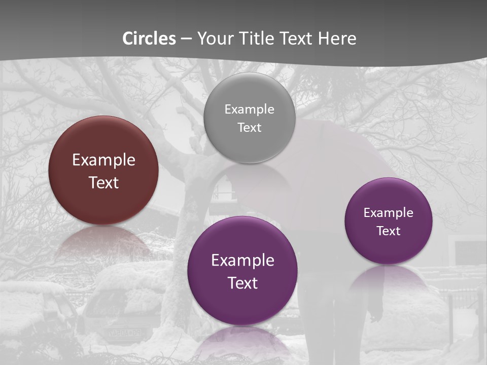 Car Rain Umbrella PowerPoint Template