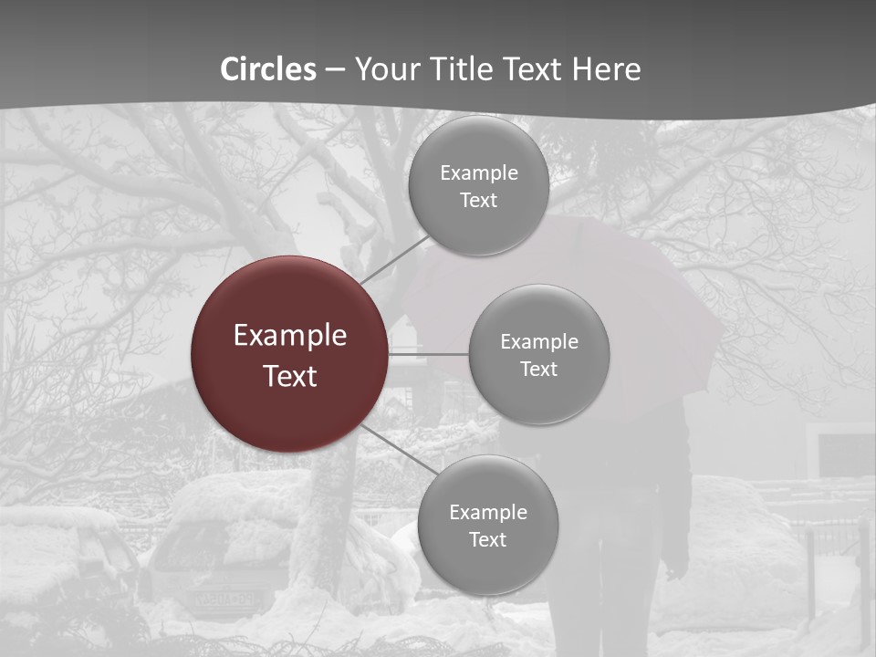 Car Rain Umbrella PowerPoint Template