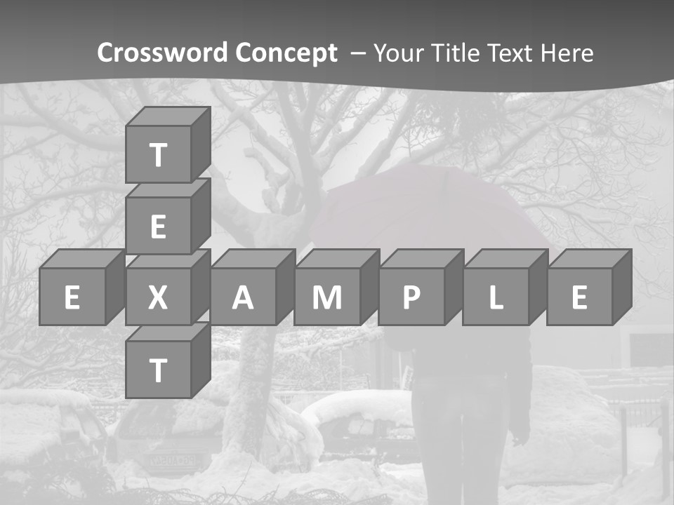 Car Rain Umbrella PowerPoint Template