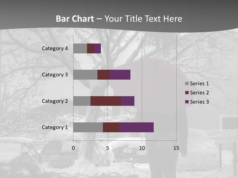 Car Rain Umbrella PowerPoint Template