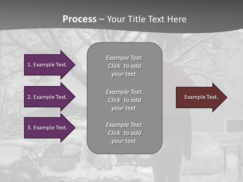 Car Rain Umbrella PowerPoint Template