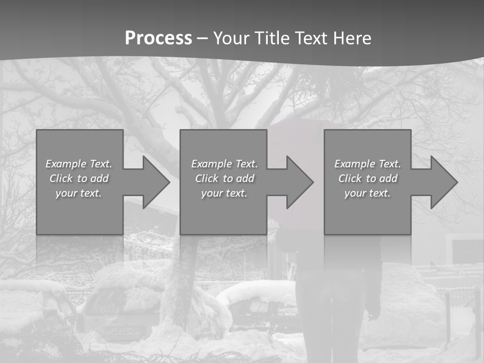 Car Rain Umbrella PowerPoint Template