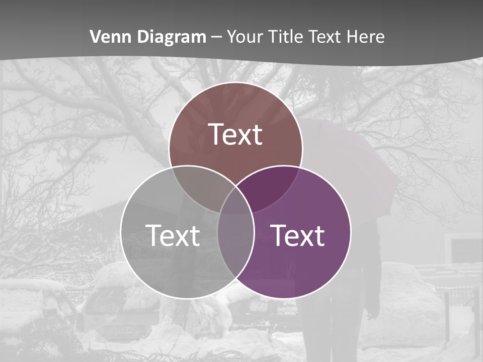 Car Rain Umbrella PowerPoint Template