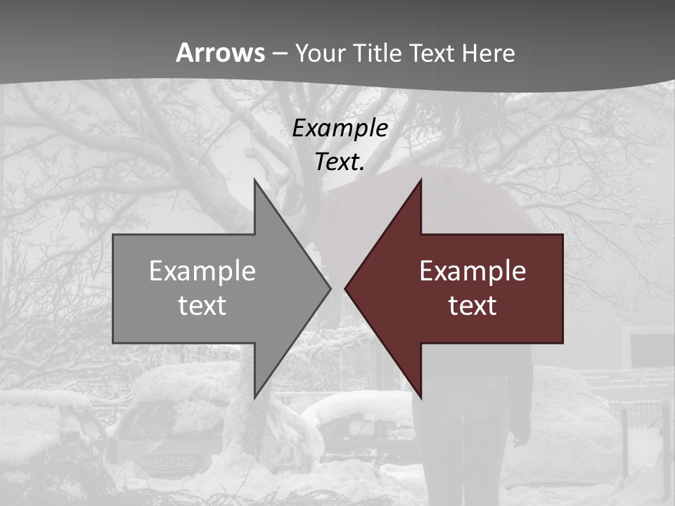 Car Rain Umbrella PowerPoint Template