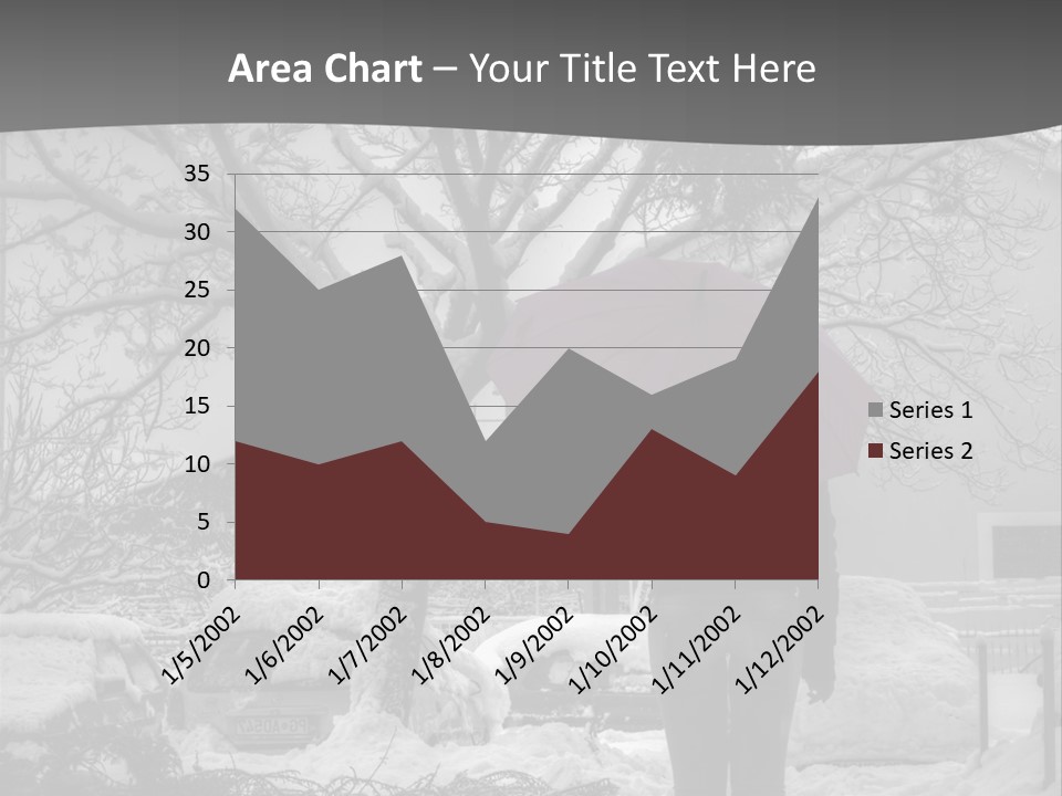 Car Rain Umbrella PowerPoint Template