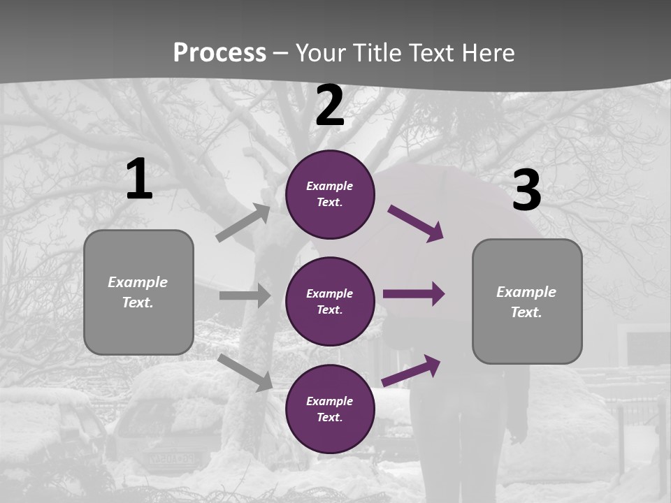 Car Rain Umbrella PowerPoint Template