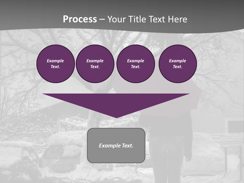 Car Rain Umbrella PowerPoint Template