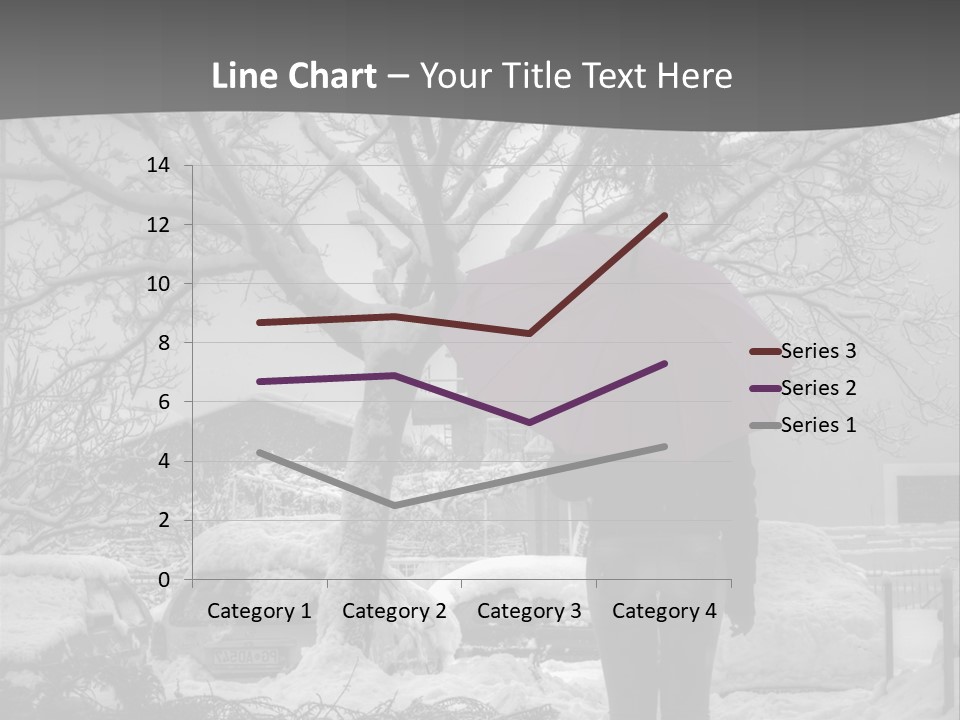 Car Rain Umbrella PowerPoint Template
