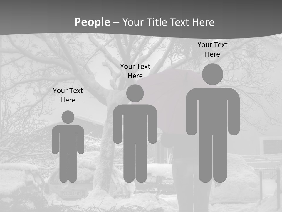 Car Rain Umbrella PowerPoint Template