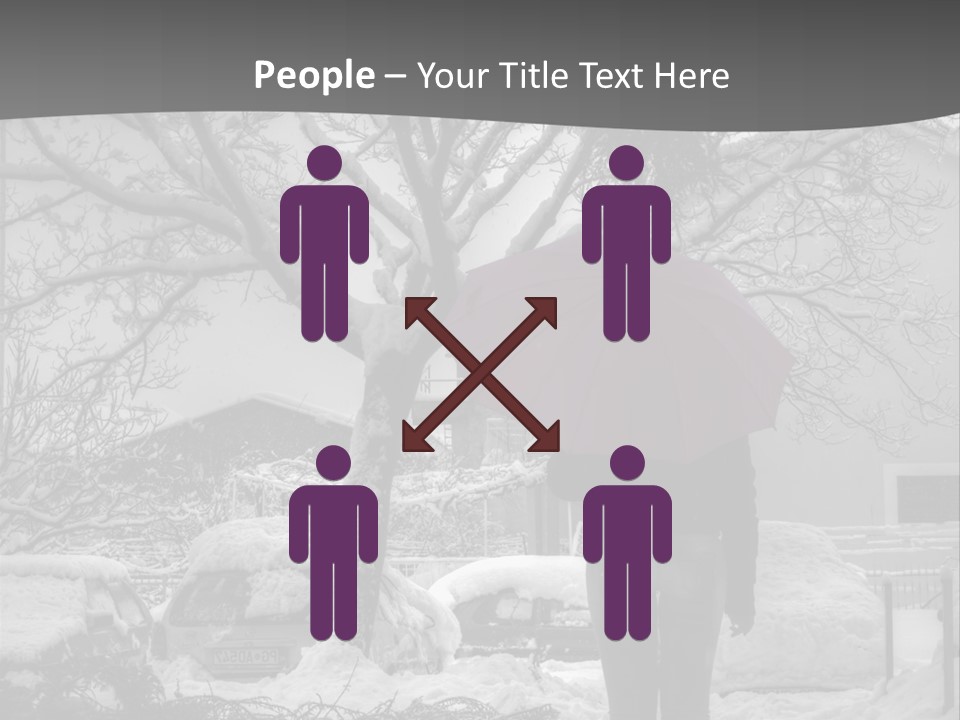 Car Rain Umbrella PowerPoint Template