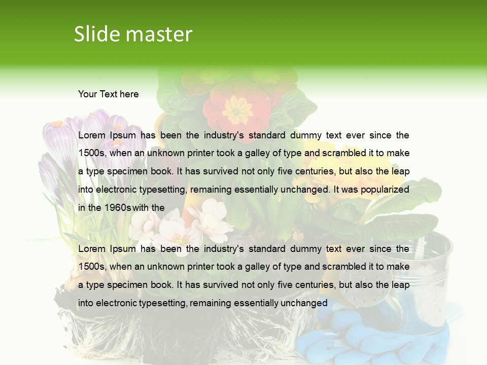 Blue Earth Gardening PowerPoint Template