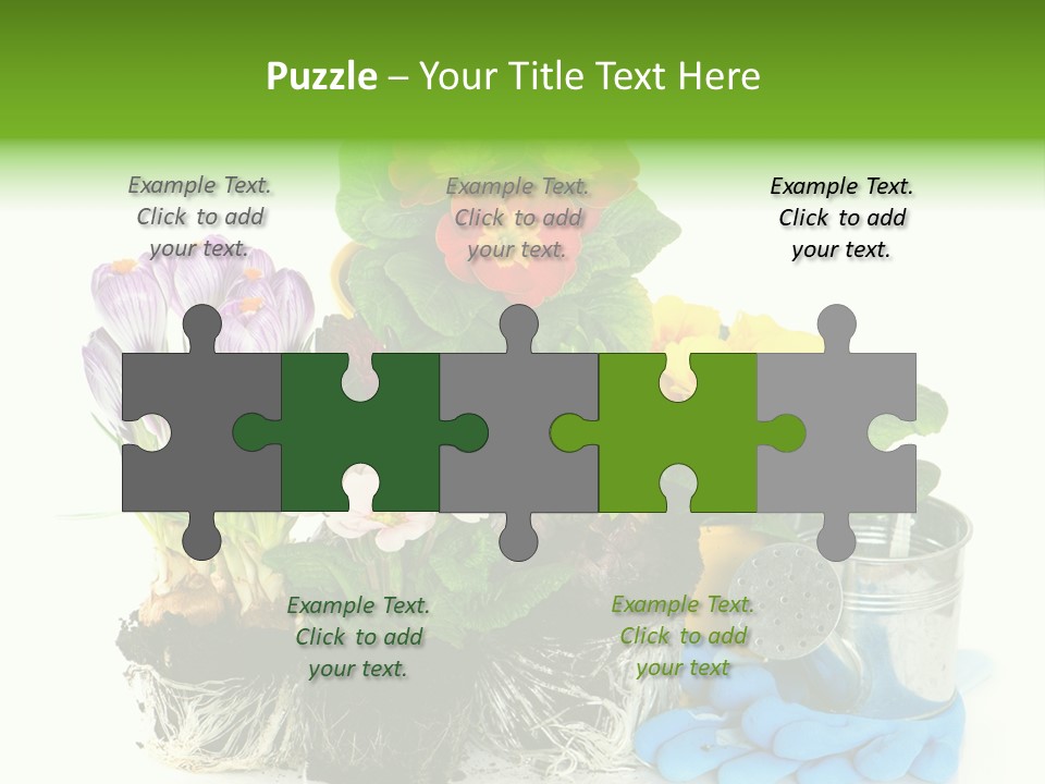 Blue Earth Gardening PowerPoint Template