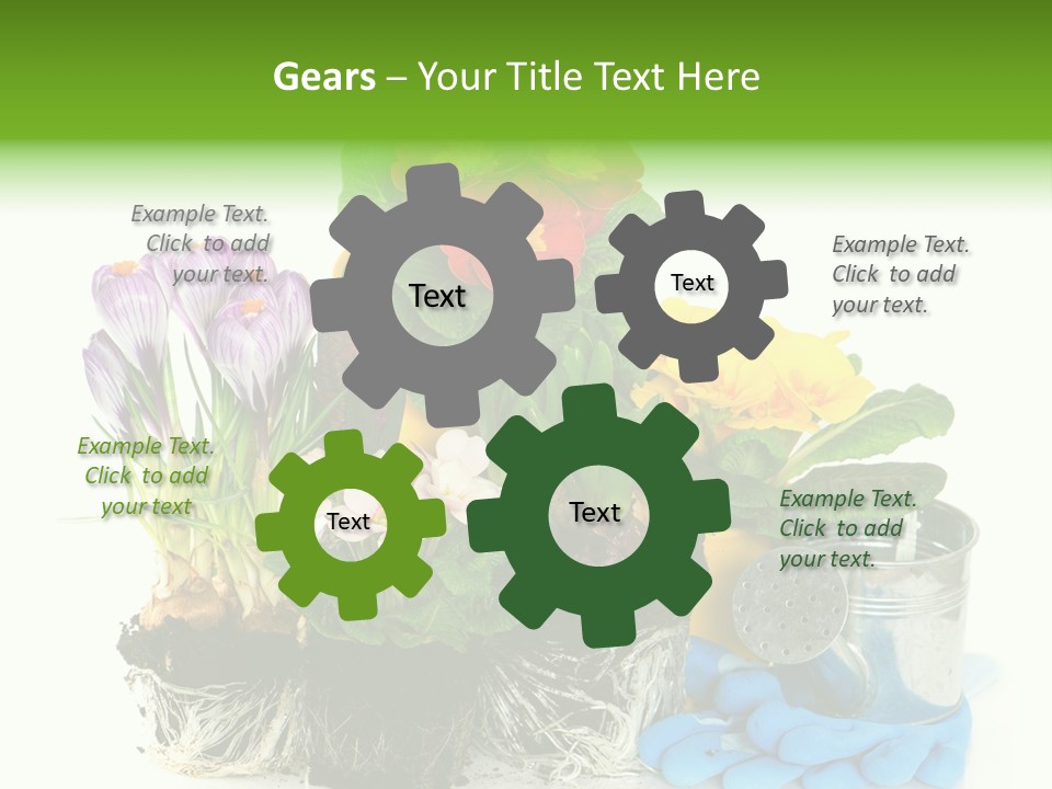 Blue Earth Gardening PowerPoint Template
