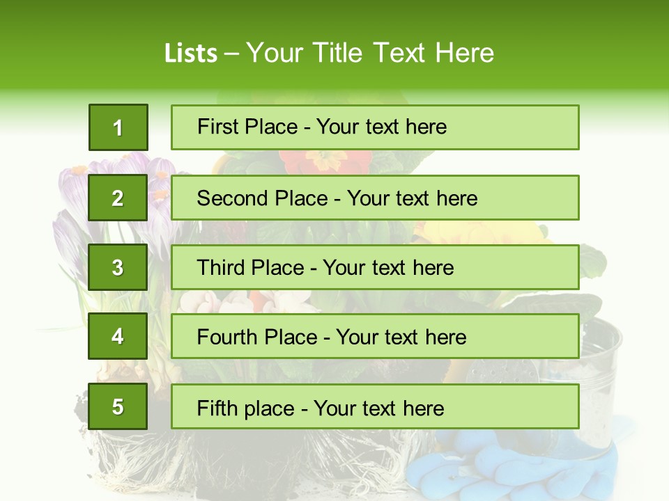 Blue Earth Gardening PowerPoint Template