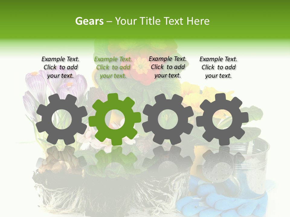 Blue Earth Gardening PowerPoint Template