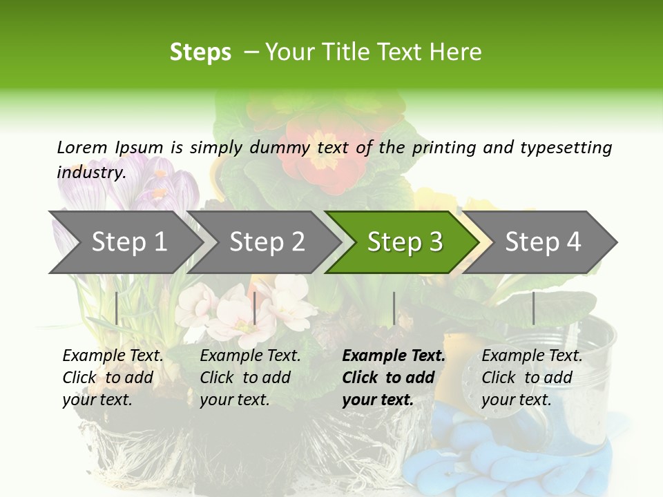 Blue Earth Gardening PowerPoint Template