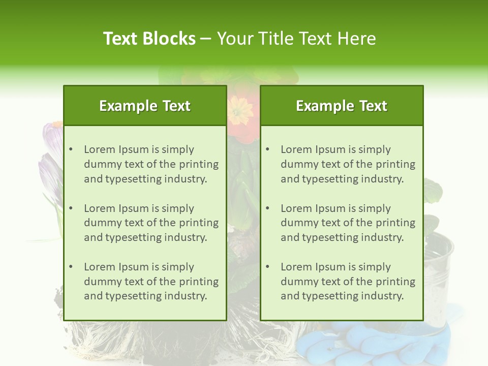 Blue Earth Gardening PowerPoint Template