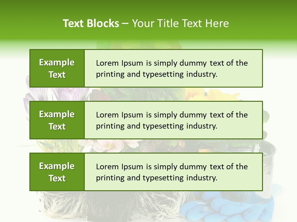 Blue Earth Gardening PowerPoint Template