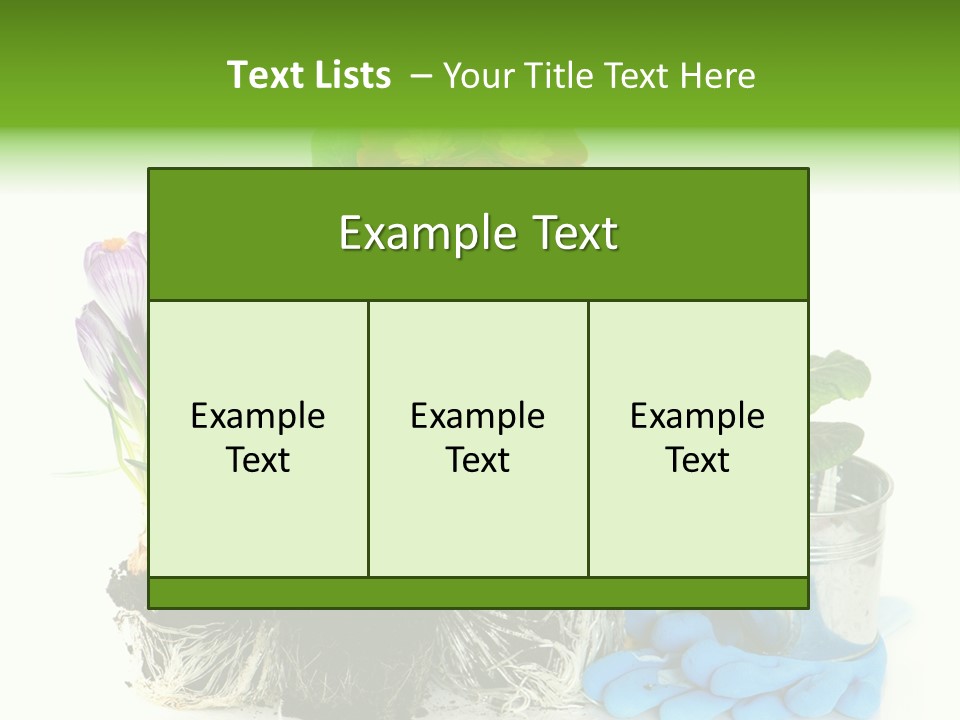 Blue Earth Gardening PowerPoint Template