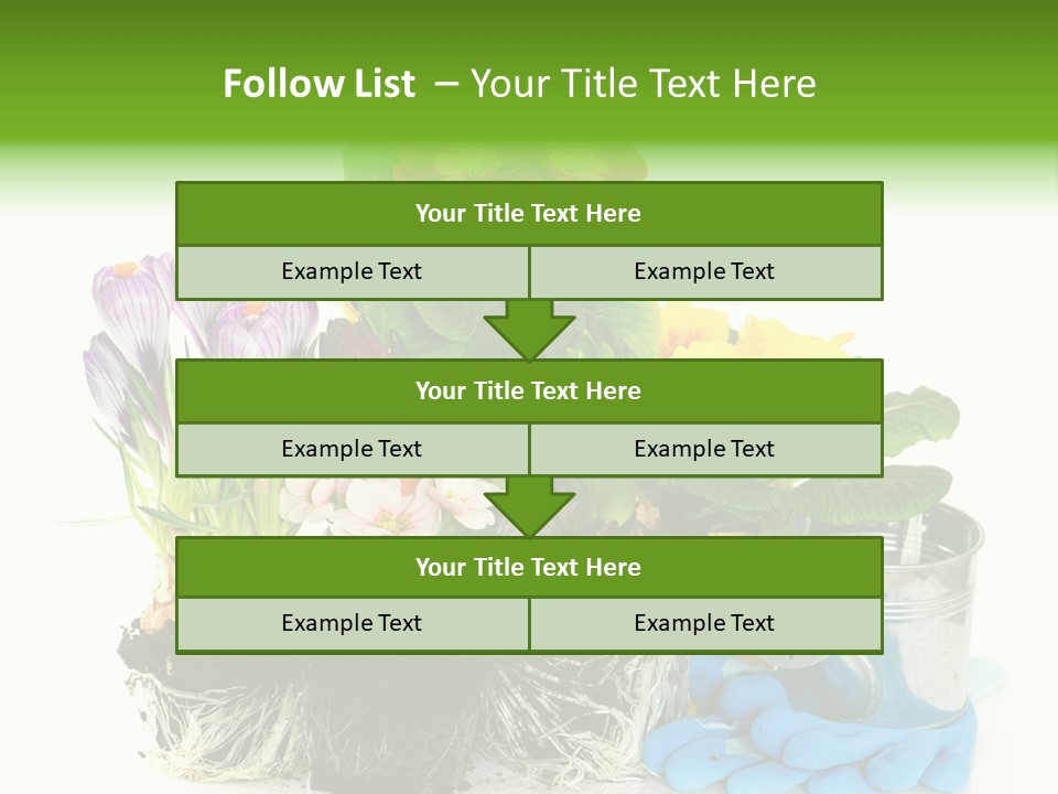 Blue Earth Gardening PowerPoint Template
