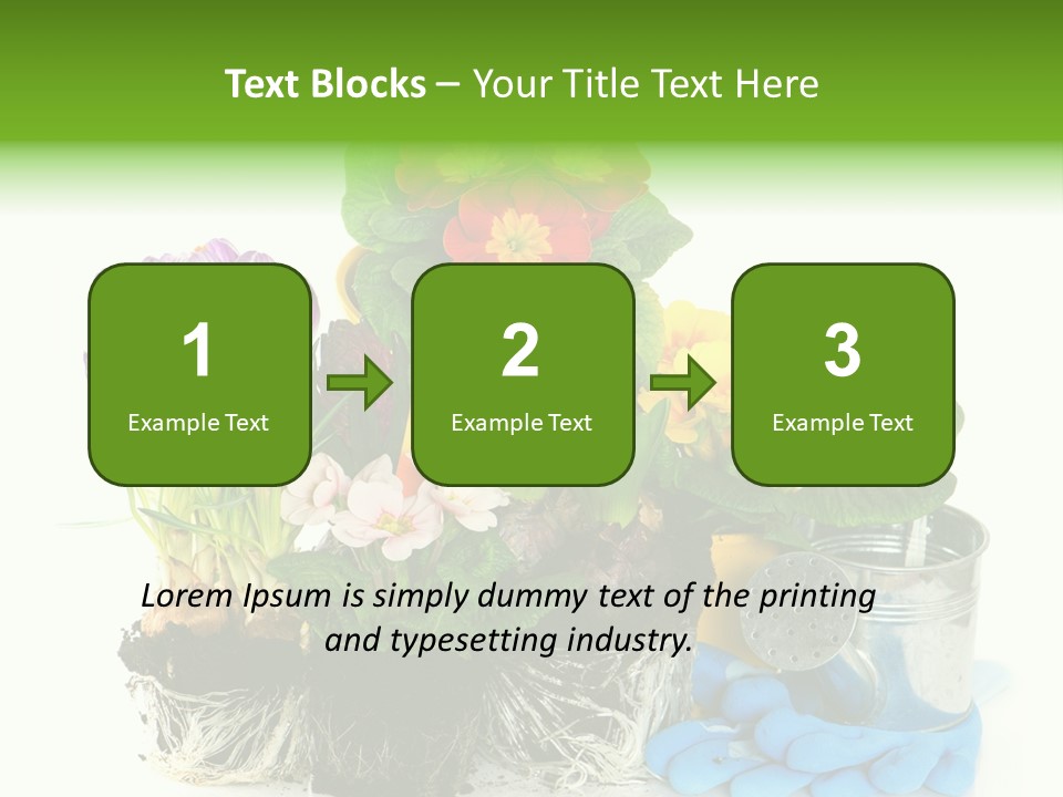 Blue Earth Gardening PowerPoint Template