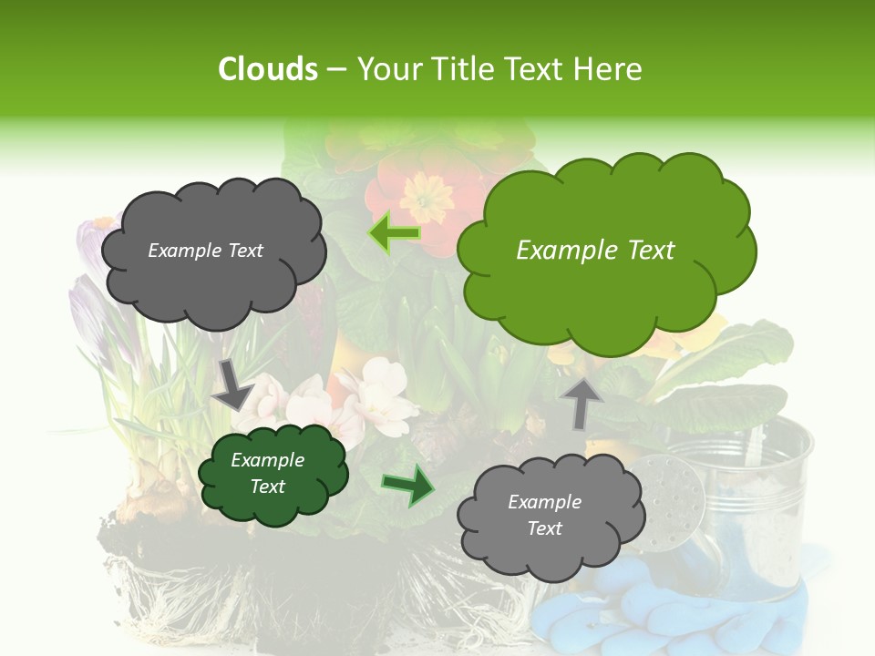 Blue Earth Gardening PowerPoint Template