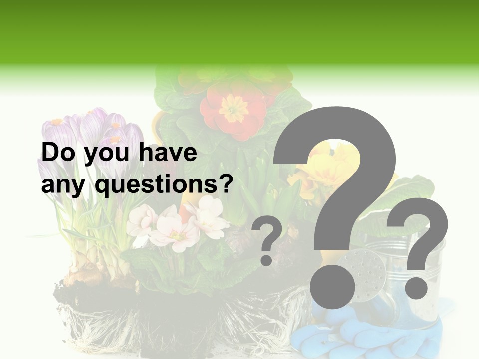 Blue Earth Gardening PowerPoint Template