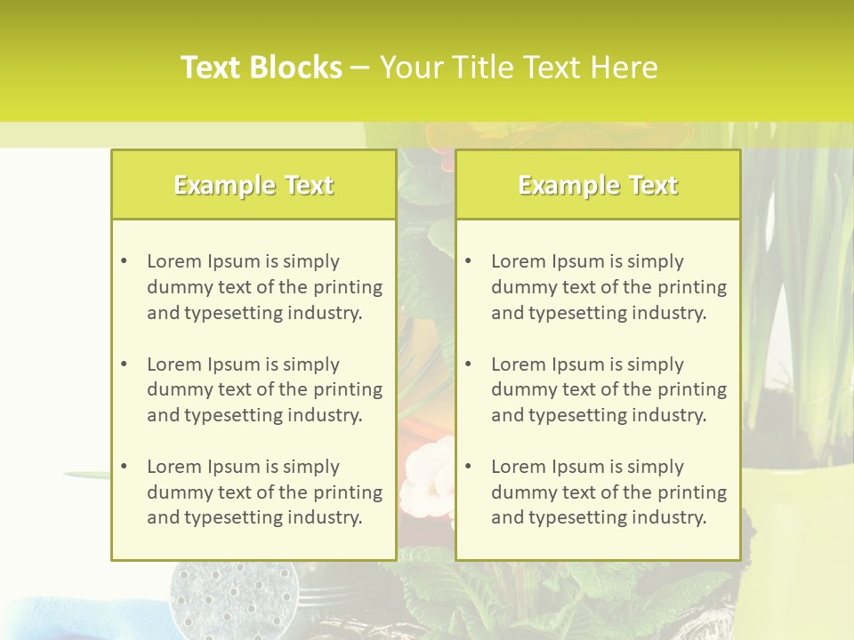 Red Plant Narcissus PowerPoint Template