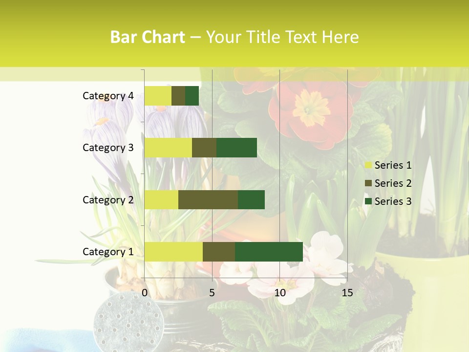 Red Plant Narcissus PowerPoint Template