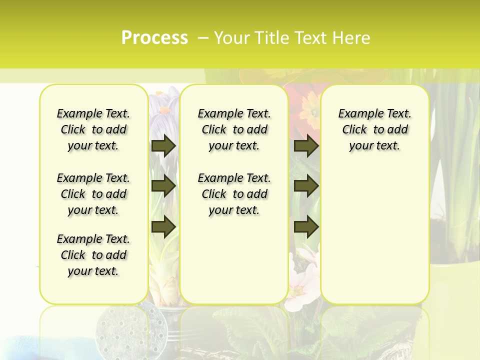 Red Plant Narcissus PowerPoint Template