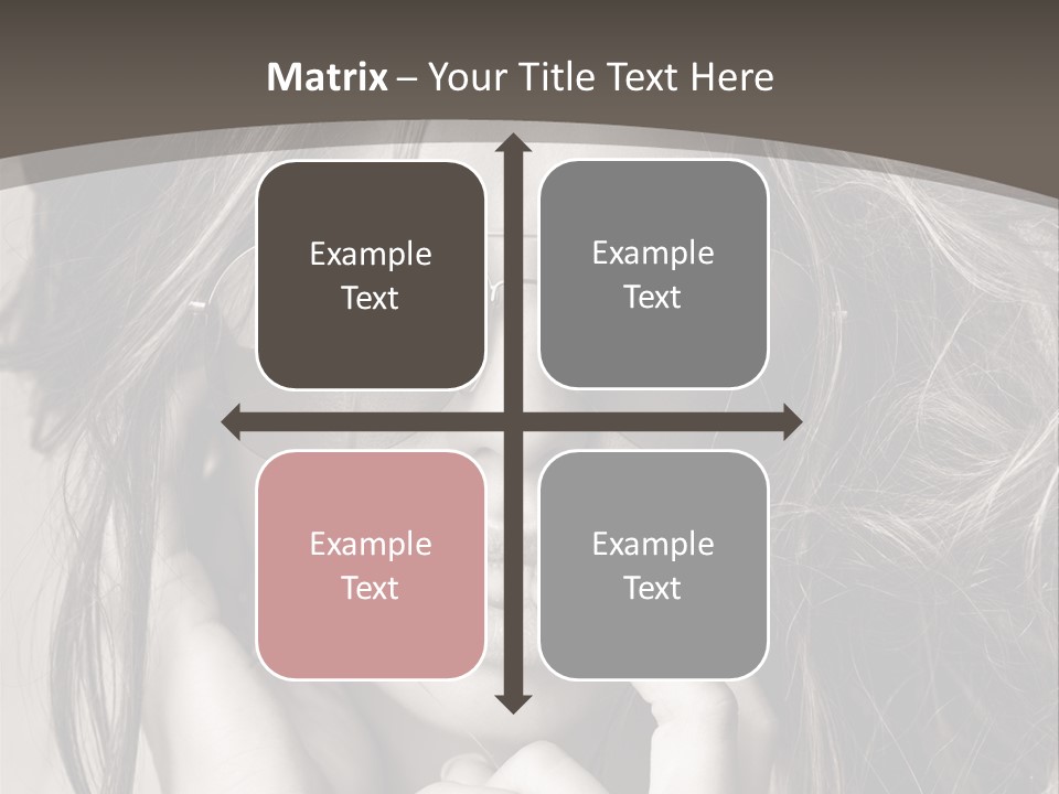 Girl Woman Face PowerPoint Template