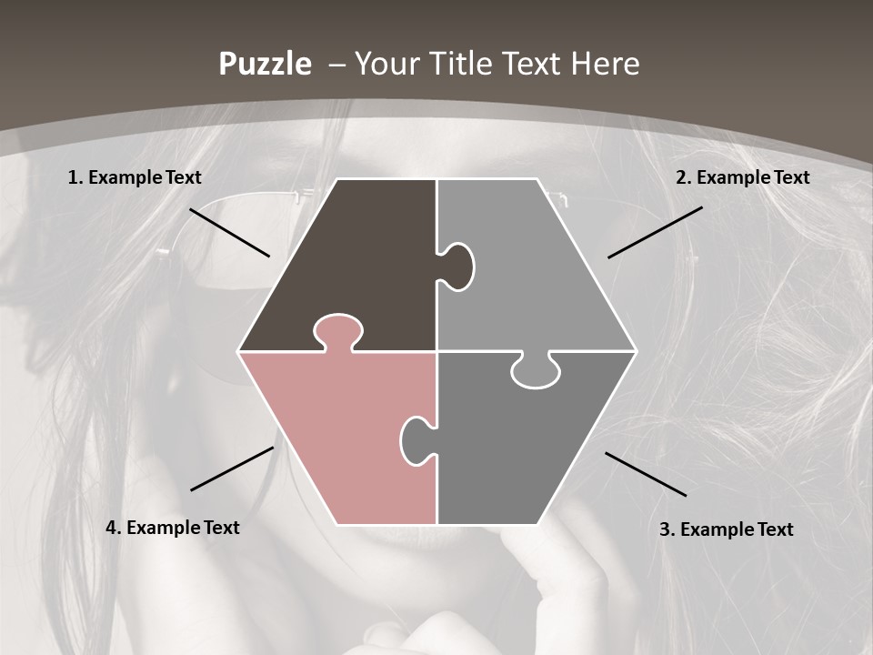 Girl Woman Face PowerPoint Template