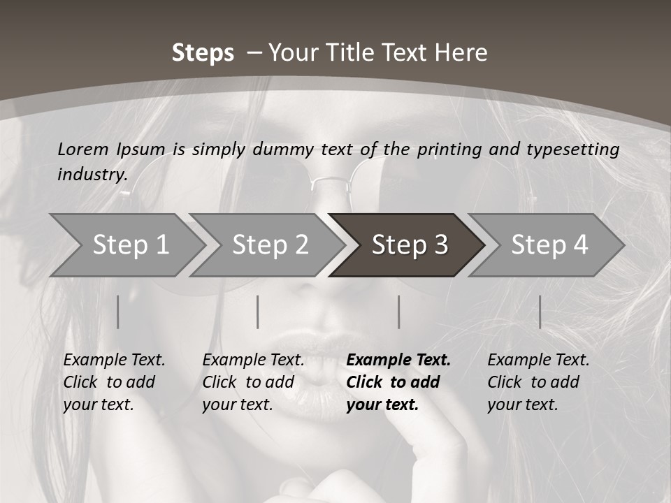 Girl Woman Face PowerPoint Template