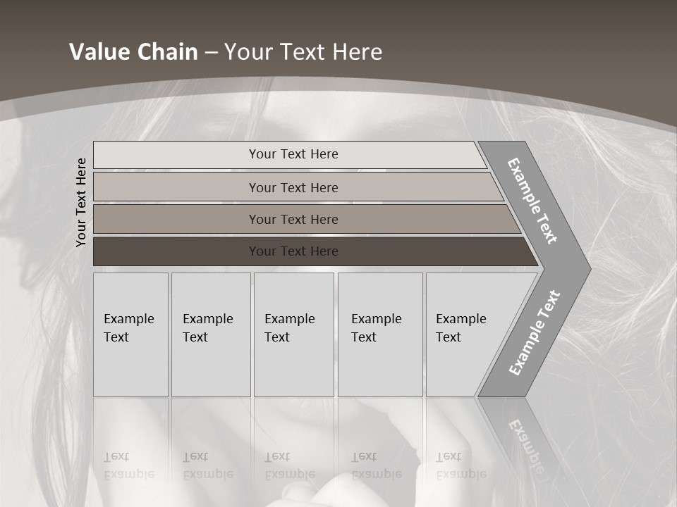 Girl Woman Face PowerPoint Template