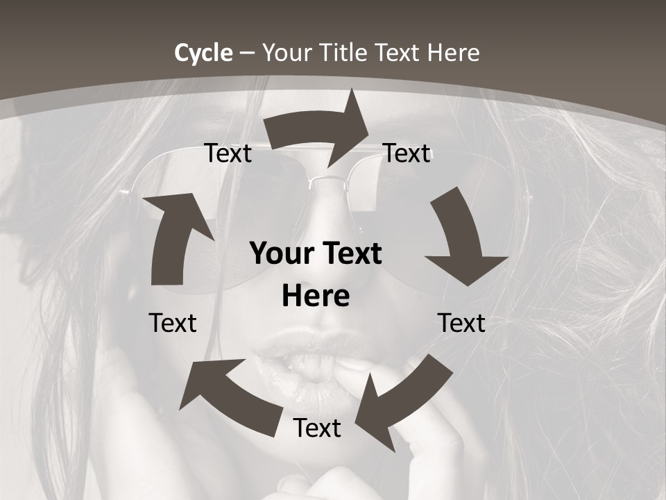 Girl Woman Face PowerPoint Template