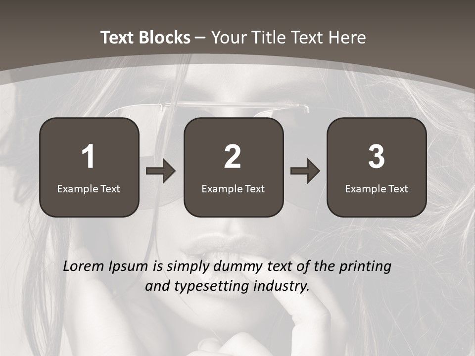 Girl Woman Face PowerPoint Template