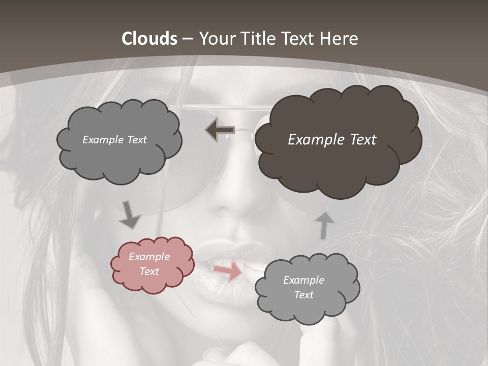 Girl Woman Face PowerPoint Template