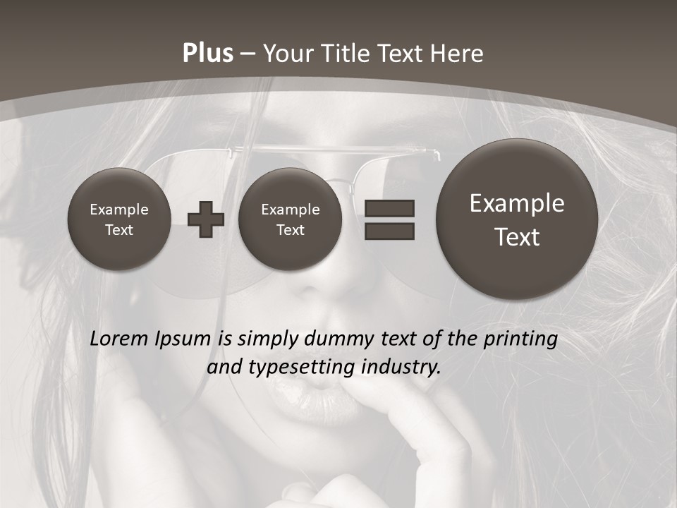 Girl Woman Face PowerPoint Template