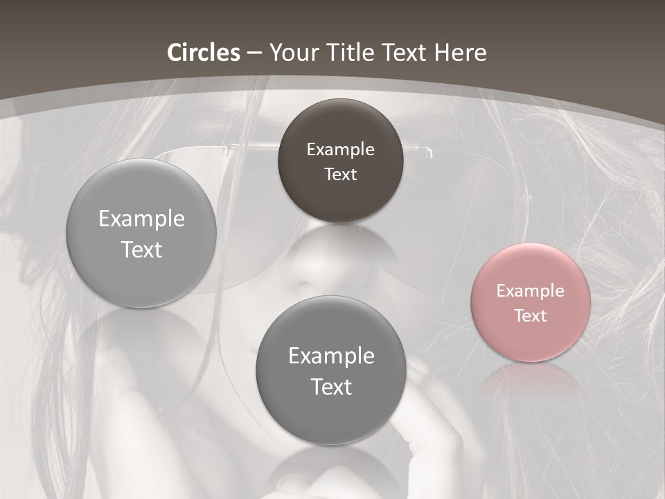 Girl Woman Face PowerPoint Template