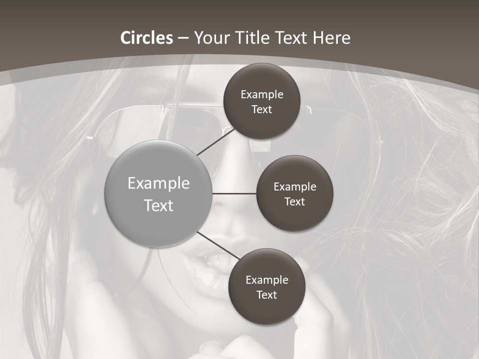 Girl Woman Face PowerPoint Template