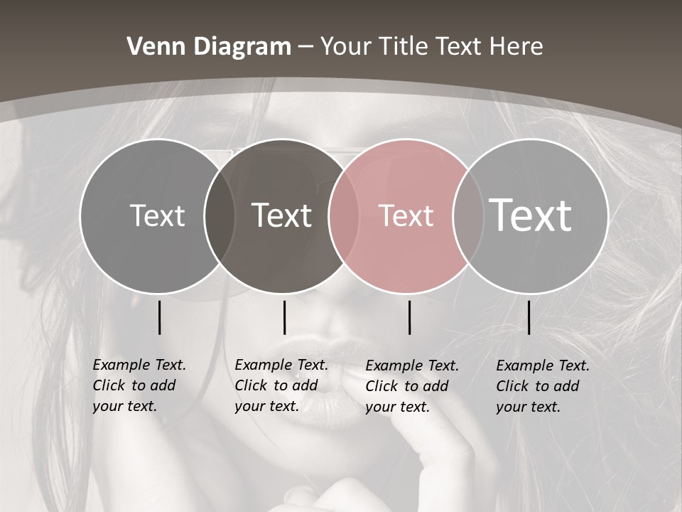 Girl Woman Face PowerPoint Template