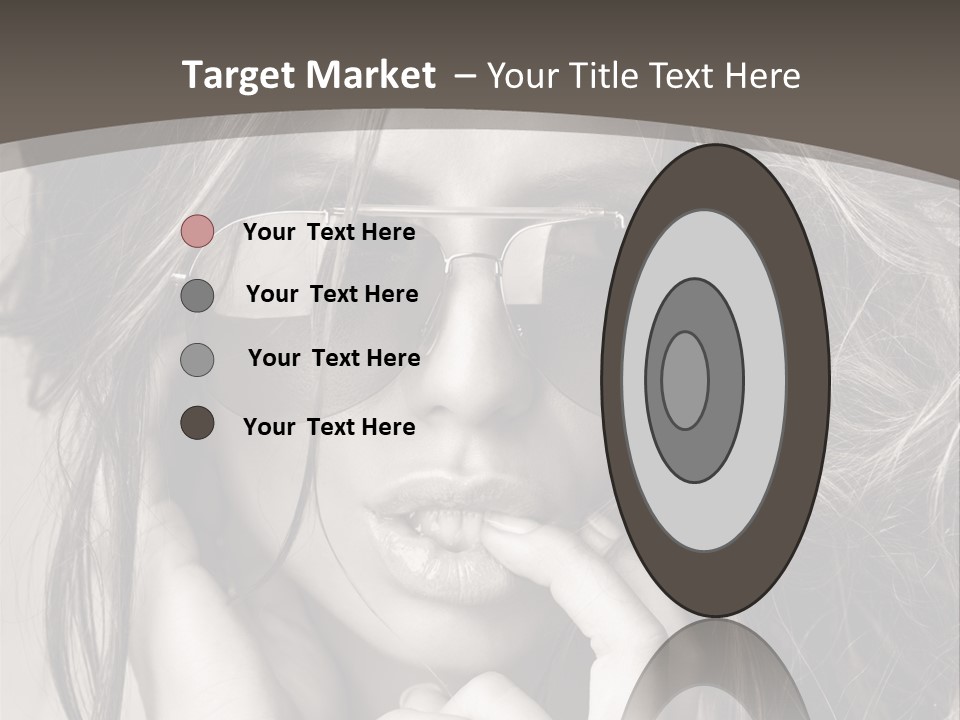 Girl Woman Face PowerPoint Template