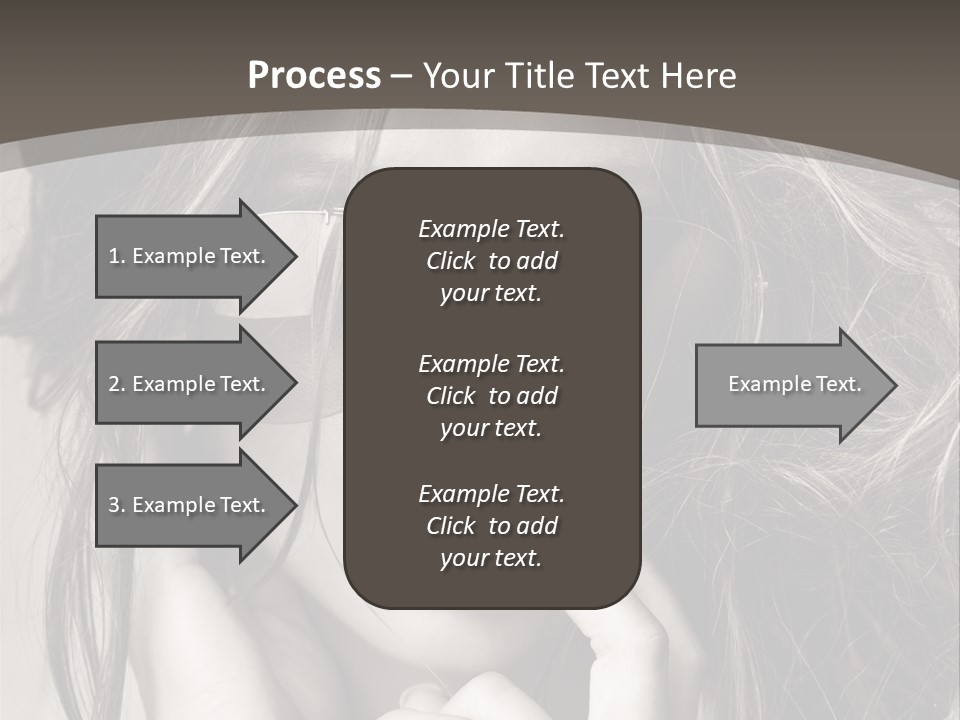 Girl Woman Face PowerPoint Template
