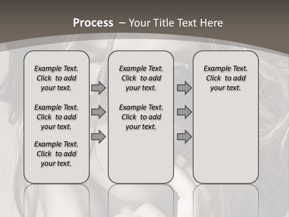 Girl Woman Face PowerPoint Template