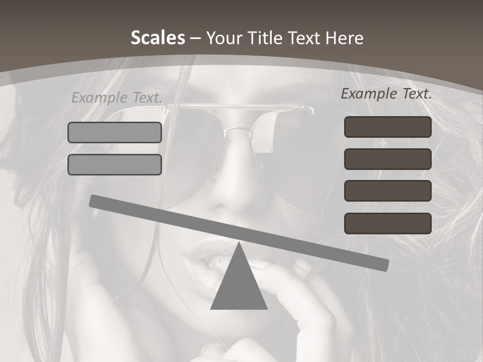 Girl Woman Face PowerPoint Template