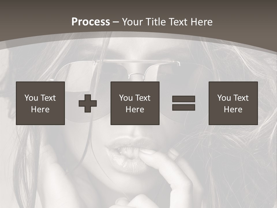 Girl Woman Face PowerPoint Template