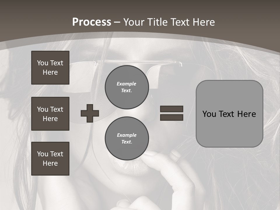 Girl Woman Face PowerPoint Template