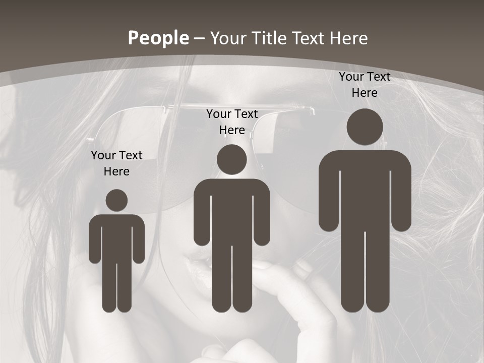 Girl Woman Face PowerPoint Template