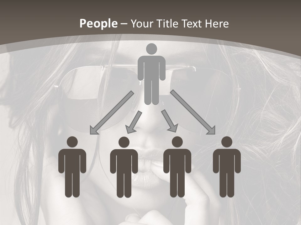 Girl Woman Face PowerPoint Template