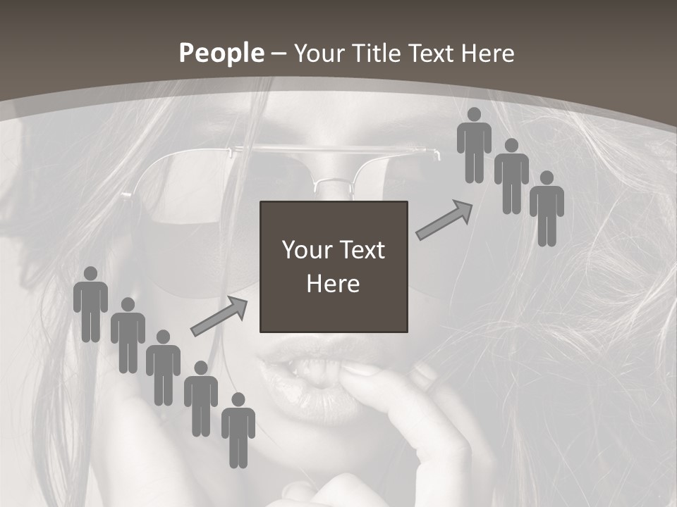 Girl Woman Face PowerPoint Template